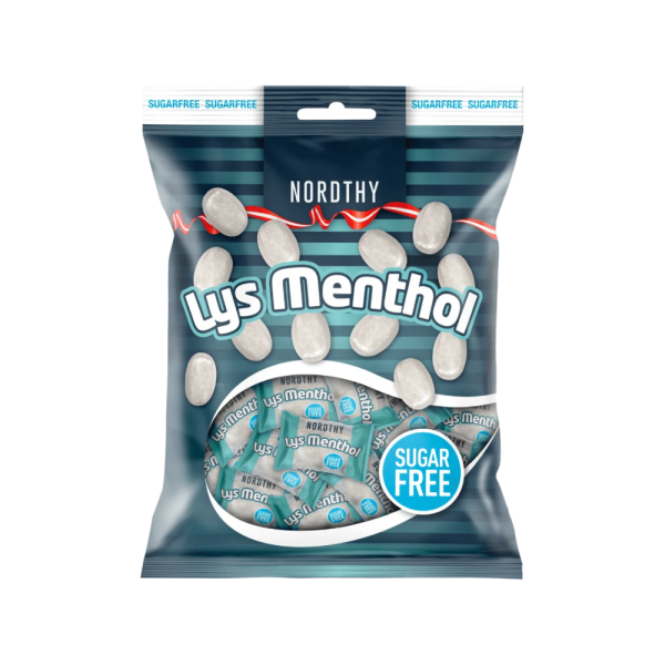 Nordthy Menthol Bonbon hell Zuckerfrei 125g