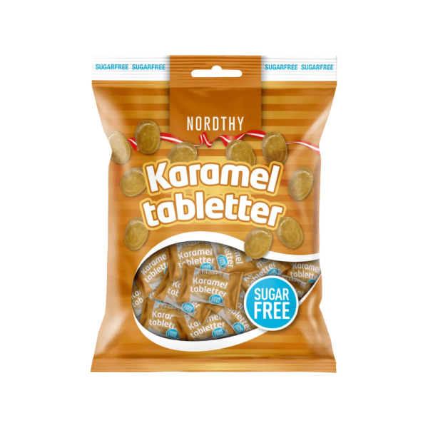 Nordthy Karamel Bonbon Zuckerfrei 125g