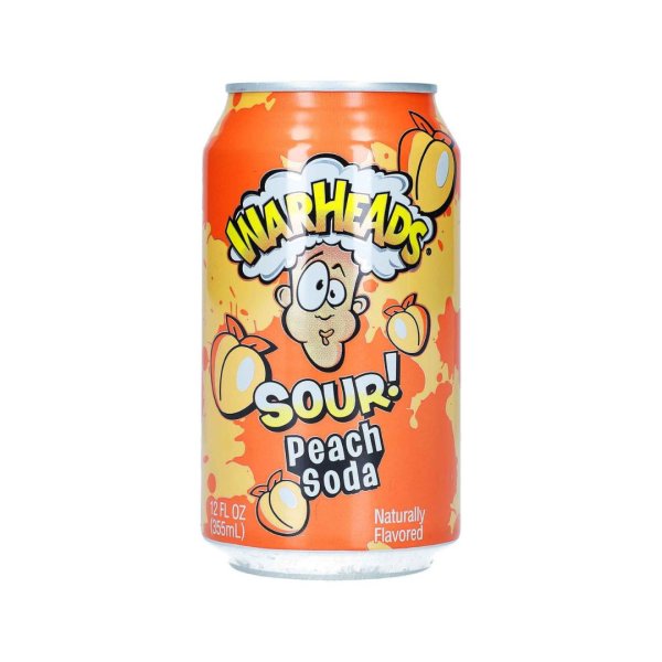 Warheads Peach Sour Soda 330ml