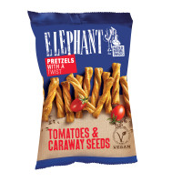 Elephant Pretzels Twisted Tomatoes & Carraway Seeds 70g