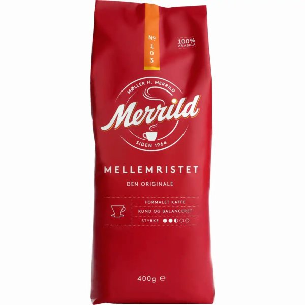 Merrild Rød Kaffe Merrild 103 400g