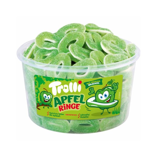 Trolli Apfelringe Sauer 150 Stk. - 1,2 Kg