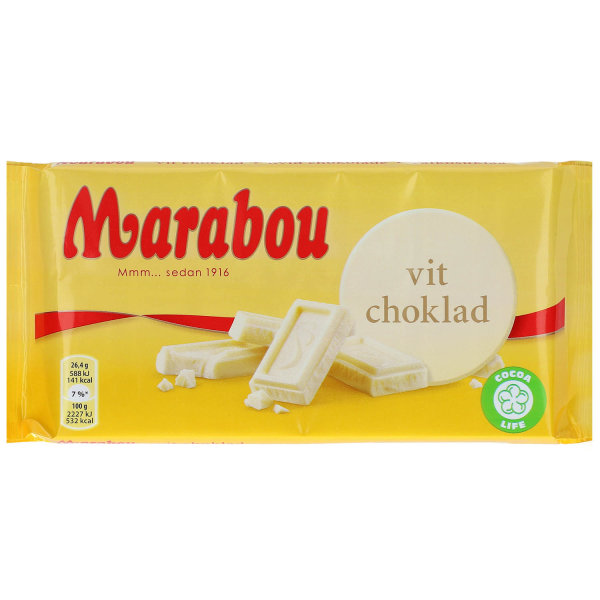 Marabou Hvid / Weiß 180g