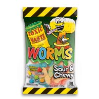 Toxic Waste Worms Sour & Chewy 142g