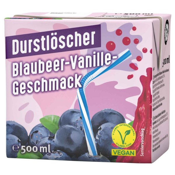 Durstlöscher Blaubeer-Vanille 500ml