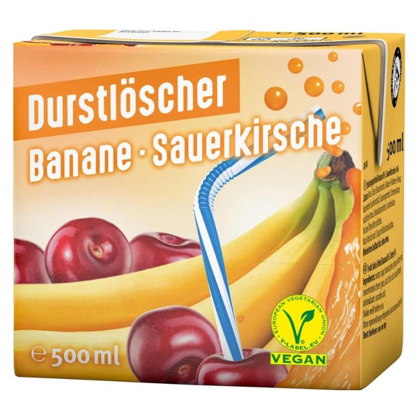 Durstlöscher Banane-Sauerkirsche 500ml
