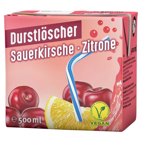 Durstlöscher Sauerkirsche-Zitrone 500ml