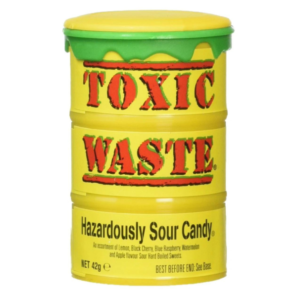 Toxic Waste Yellow Sour Candy Drum 42g