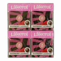 ***Läkerol Raspberry Licorice 4x 25g