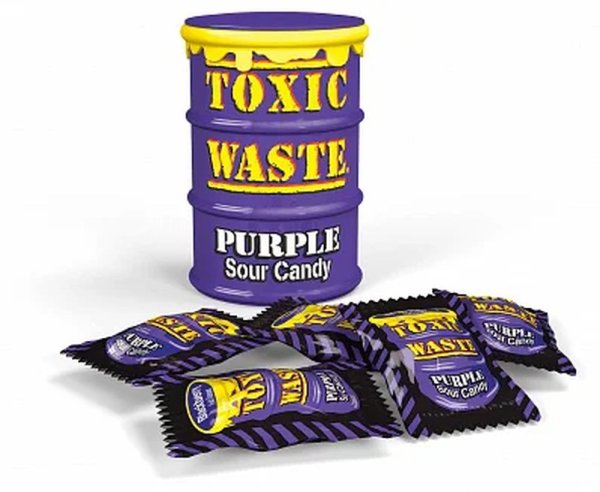 Toxic Waste Purple Sour Candy Drum 42g