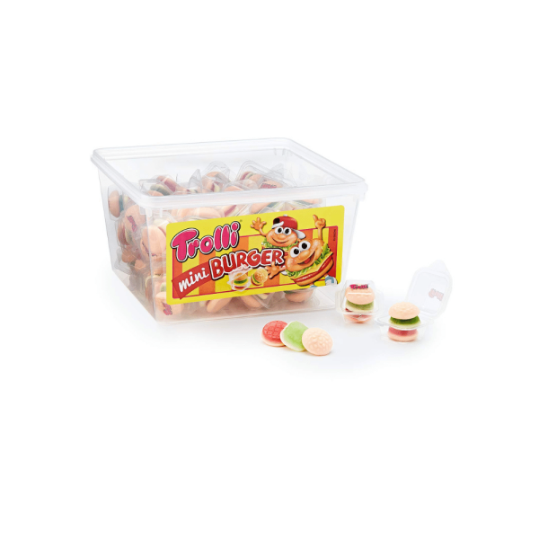 Trolli Mini Burger 60 Stk. - 600g Ds.