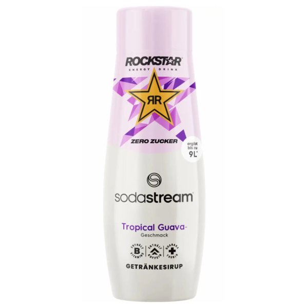 Sodastream Sirup Rockstar Tropical Guave ohne Zucker 440ml